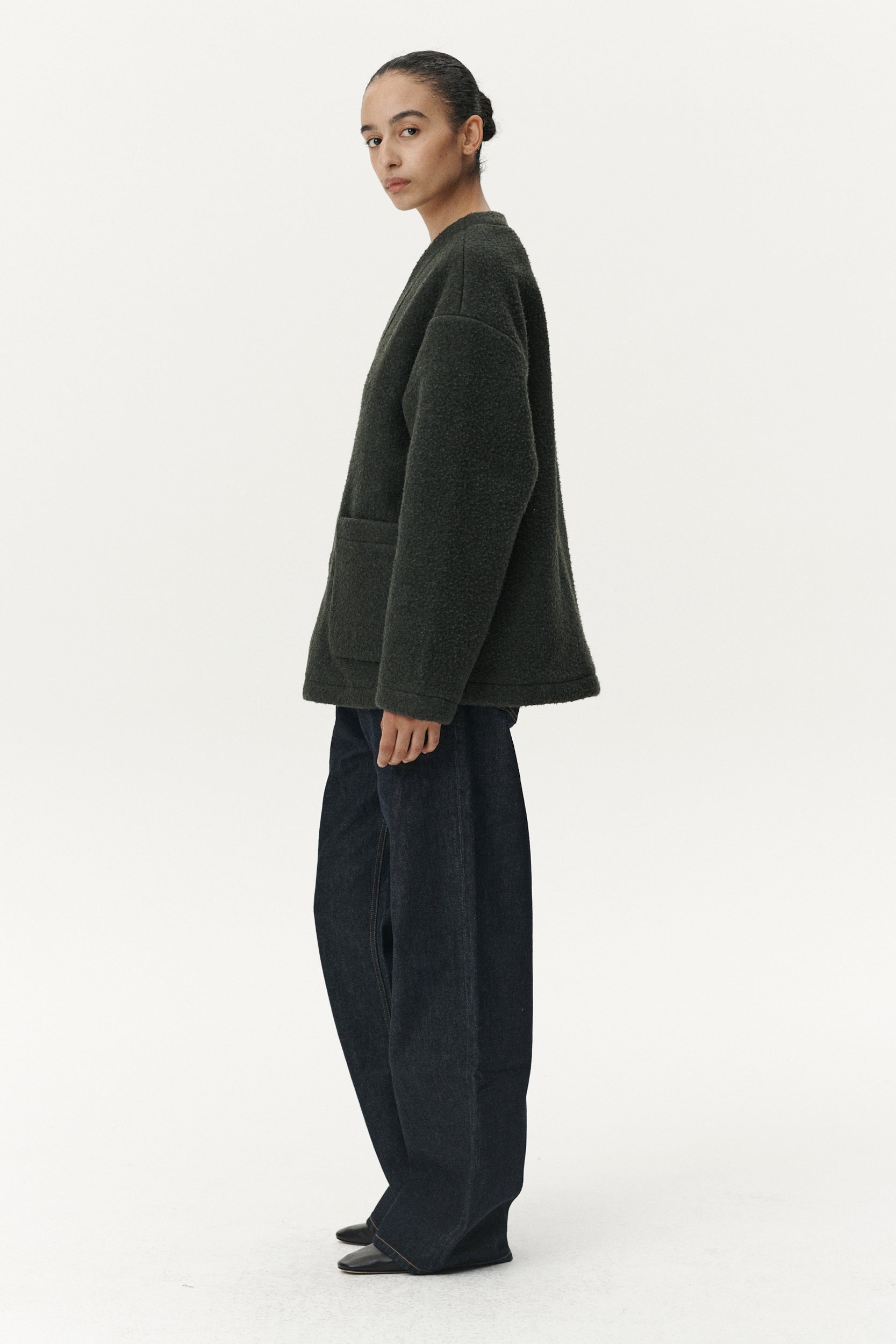 CARDI BOILED BONDED AW25 GREEN WOMENS