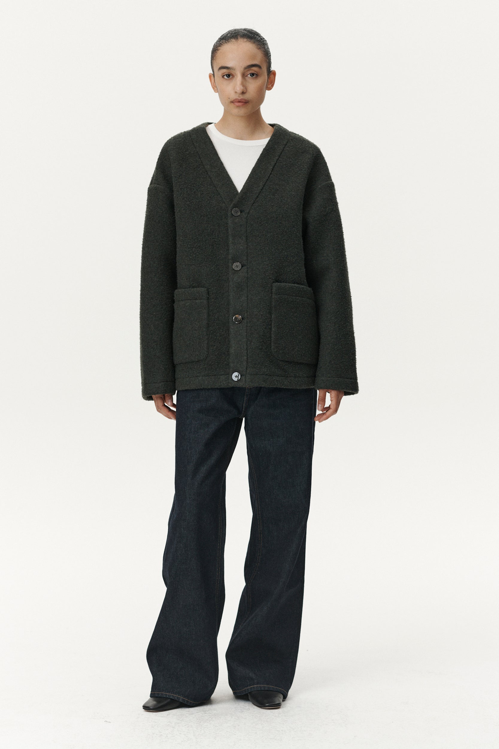 CARDI BOILED BONDED AW25 GREEN WOMENS