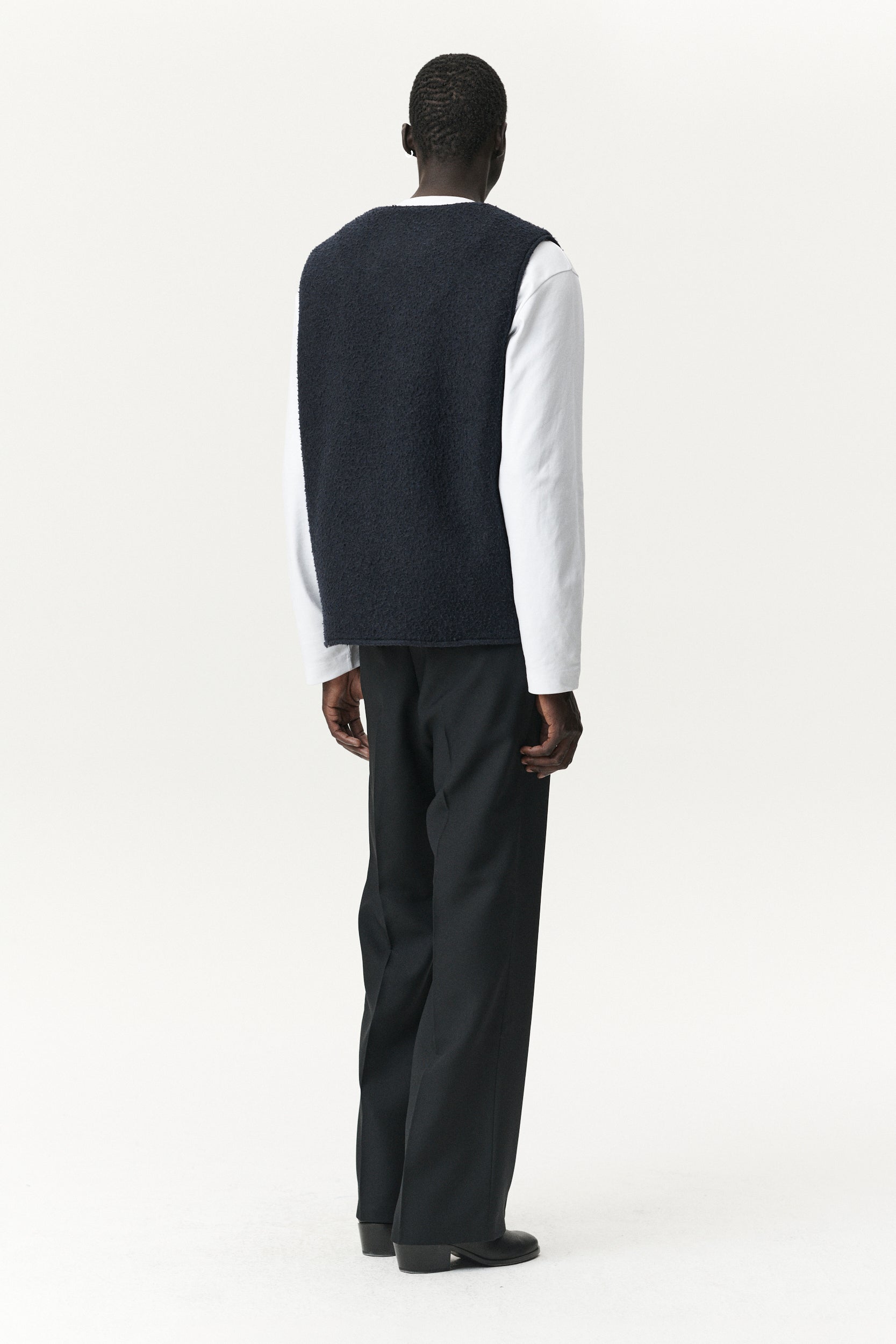 G-LAIT BONDED FLEECE BOILED AW25 NAVY