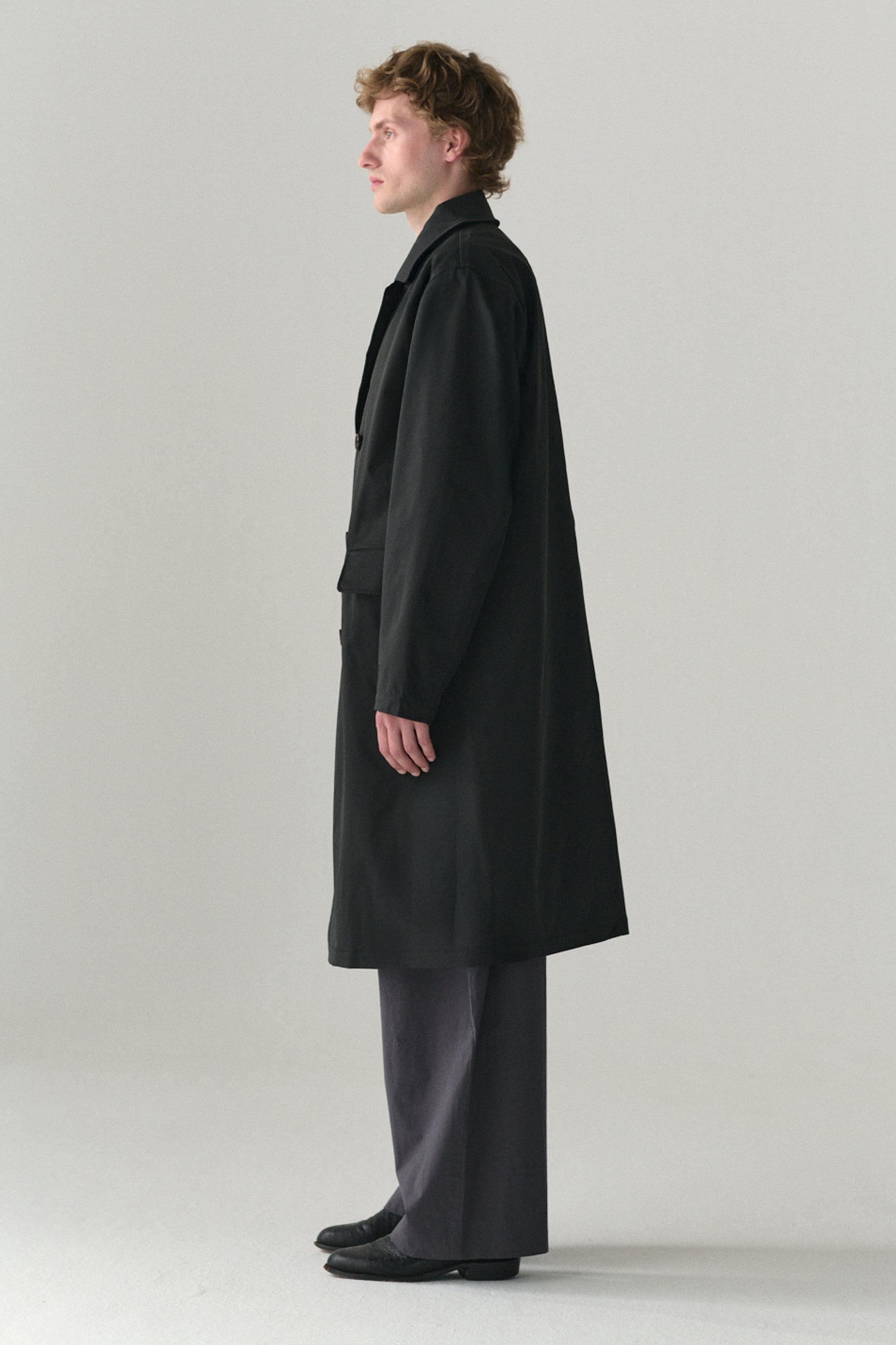 SHUVA C STRETCH TWILL SS25 WASHED BLACK