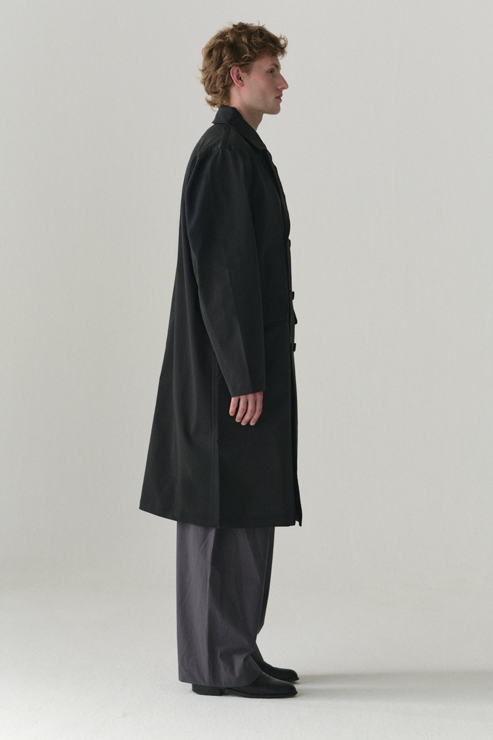 SHUVA C STRETCH TWILL SS25 WASHED BLACK