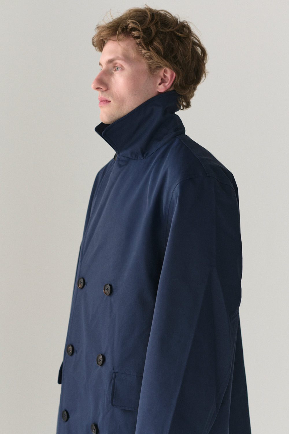 SHUVA C STRETCH TWILL SS25 NAVY