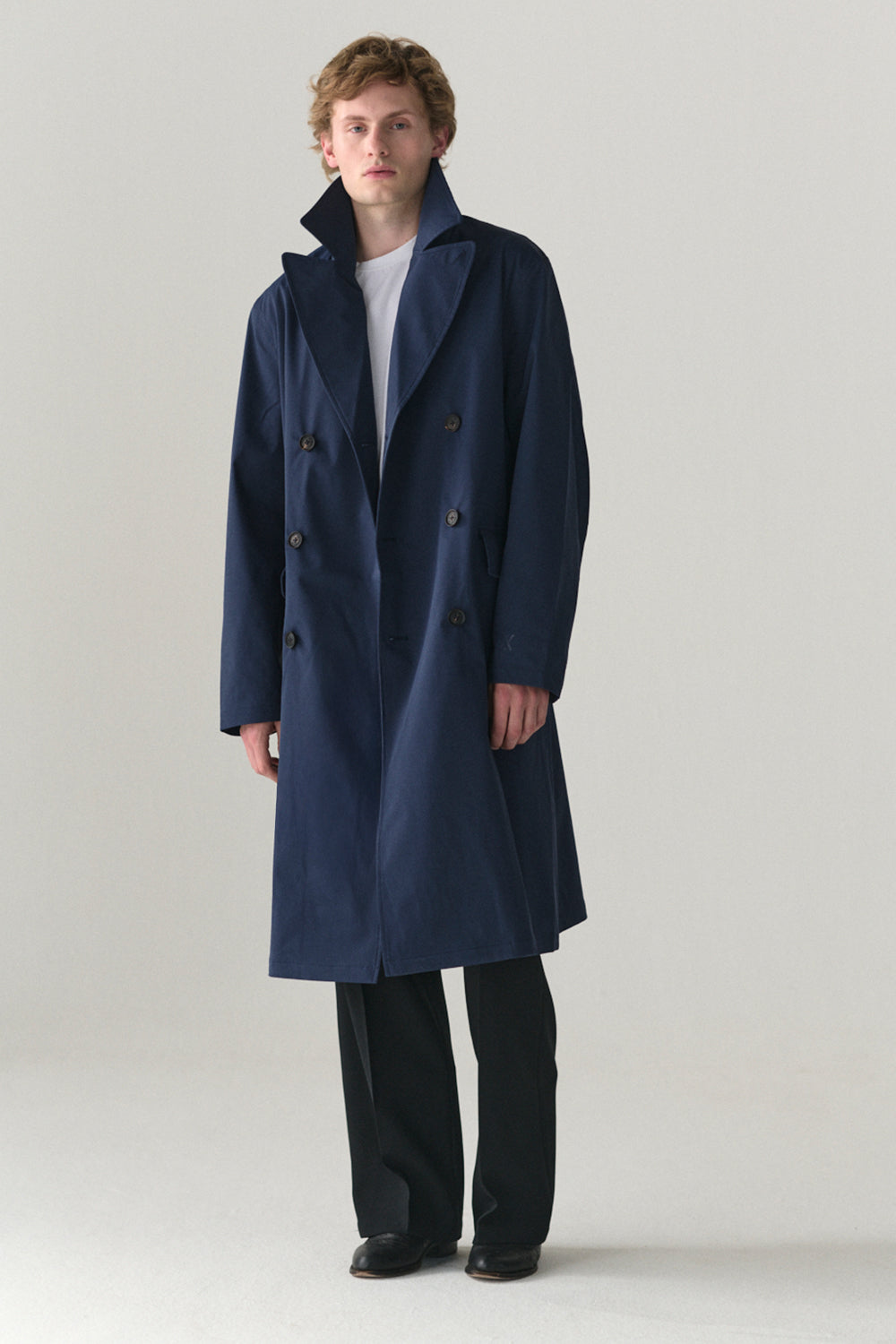 SHUVA C STRETCH TWILL SS25 NAVY