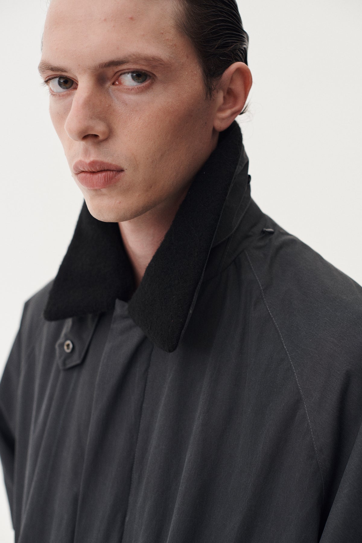 LONG COACH WASHED AW26 WASHED BLACK