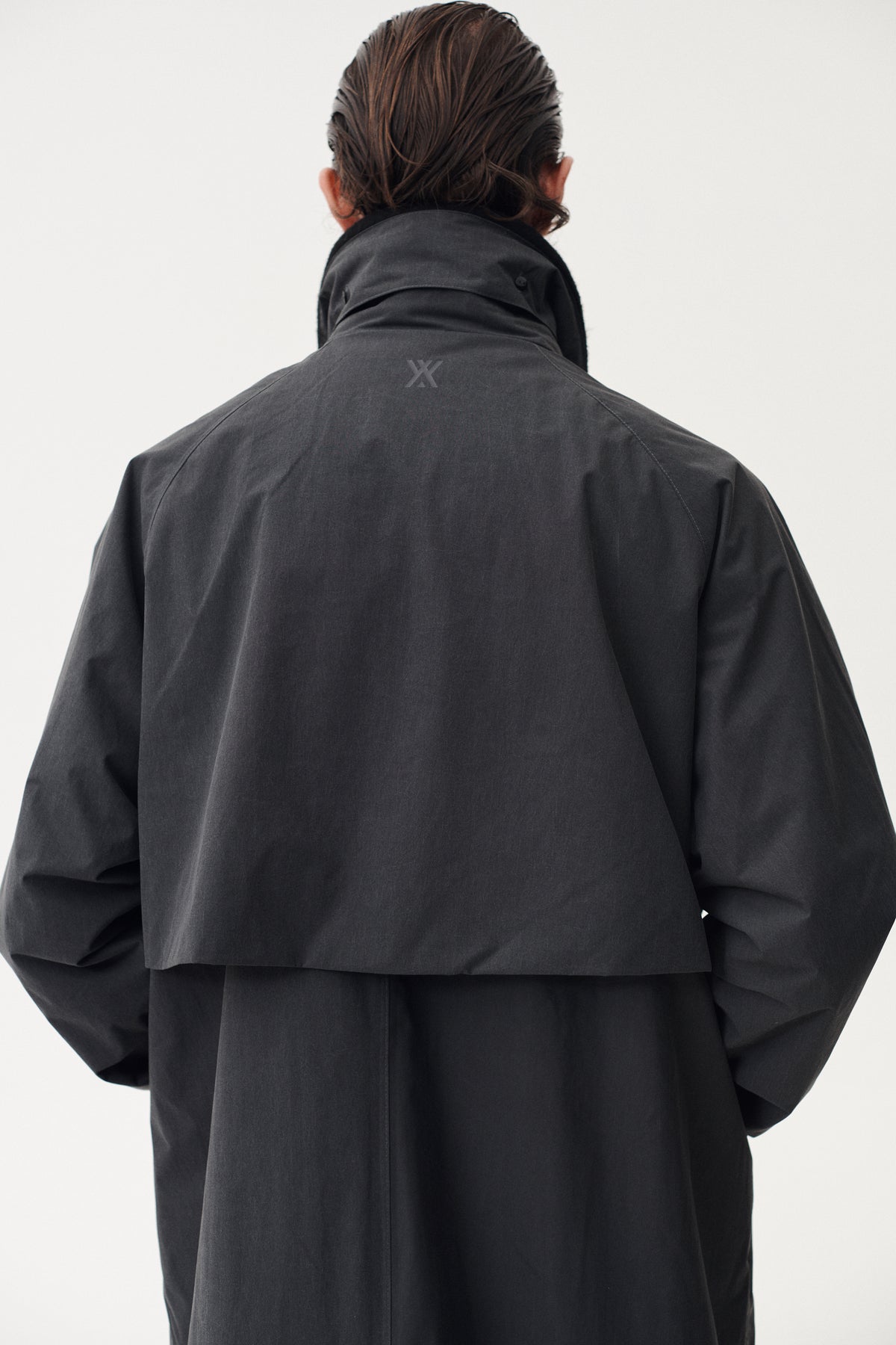LONG COACH WASHED AW26 WASHED BLACK
