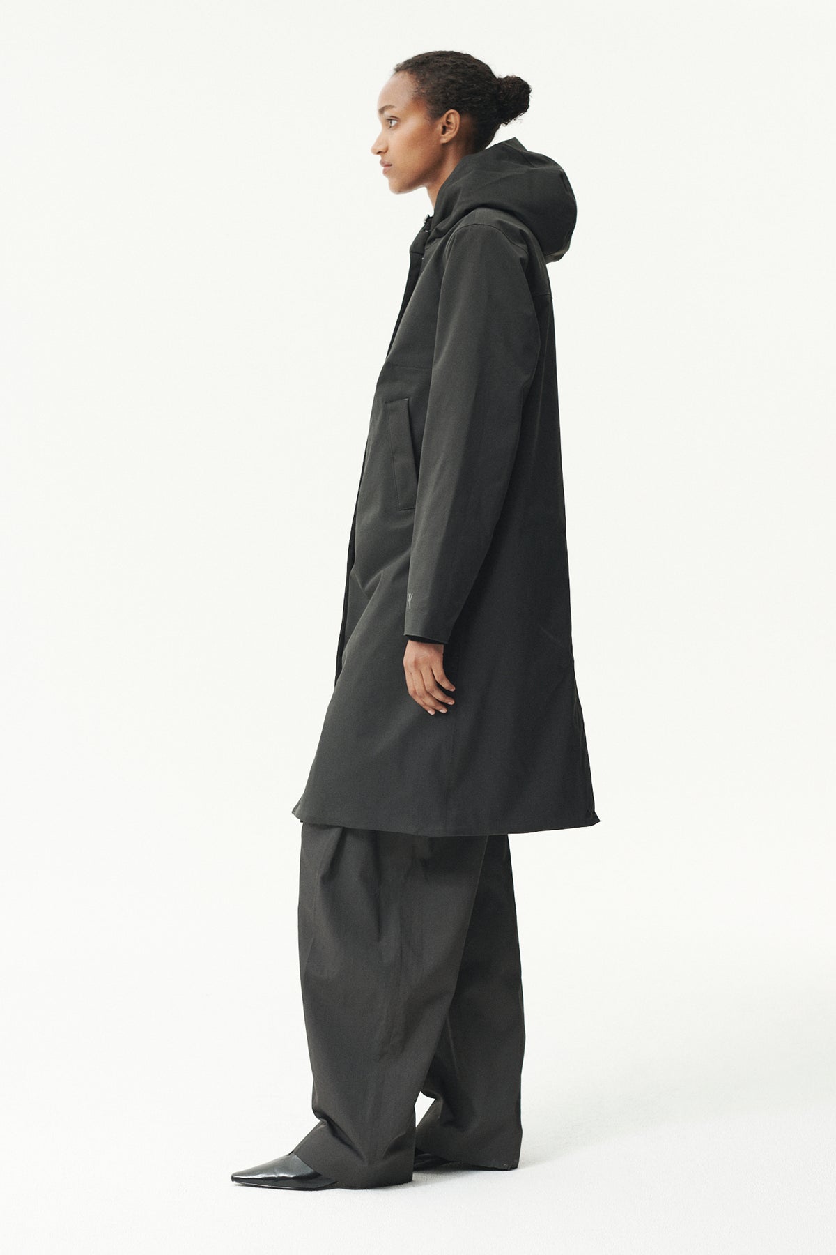 NOT SO LONG TUBE NIN SPIN TWILL AW26 WASHED BLACK