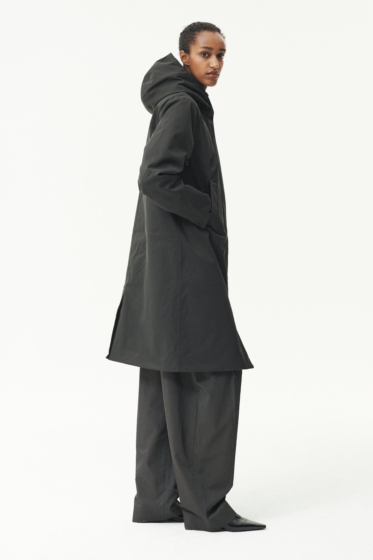 NOT SO LONG TUBE NIN SPIN TWILL AW26 WASHED BLACK