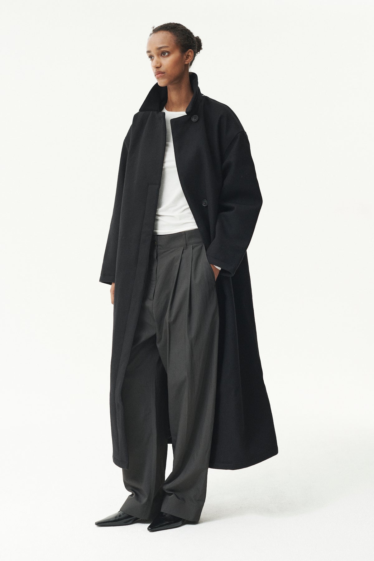 JANICE B LONG TECHWOOL AW26 BLACK