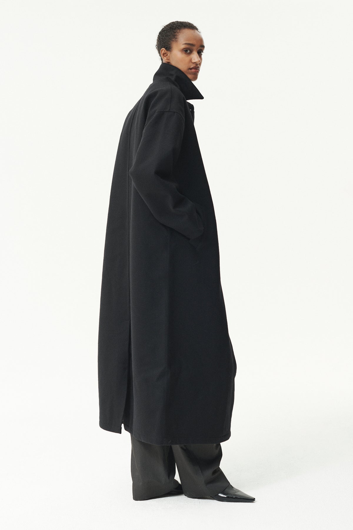 JANICE B LONG TECHWOOL AW26 BLACK