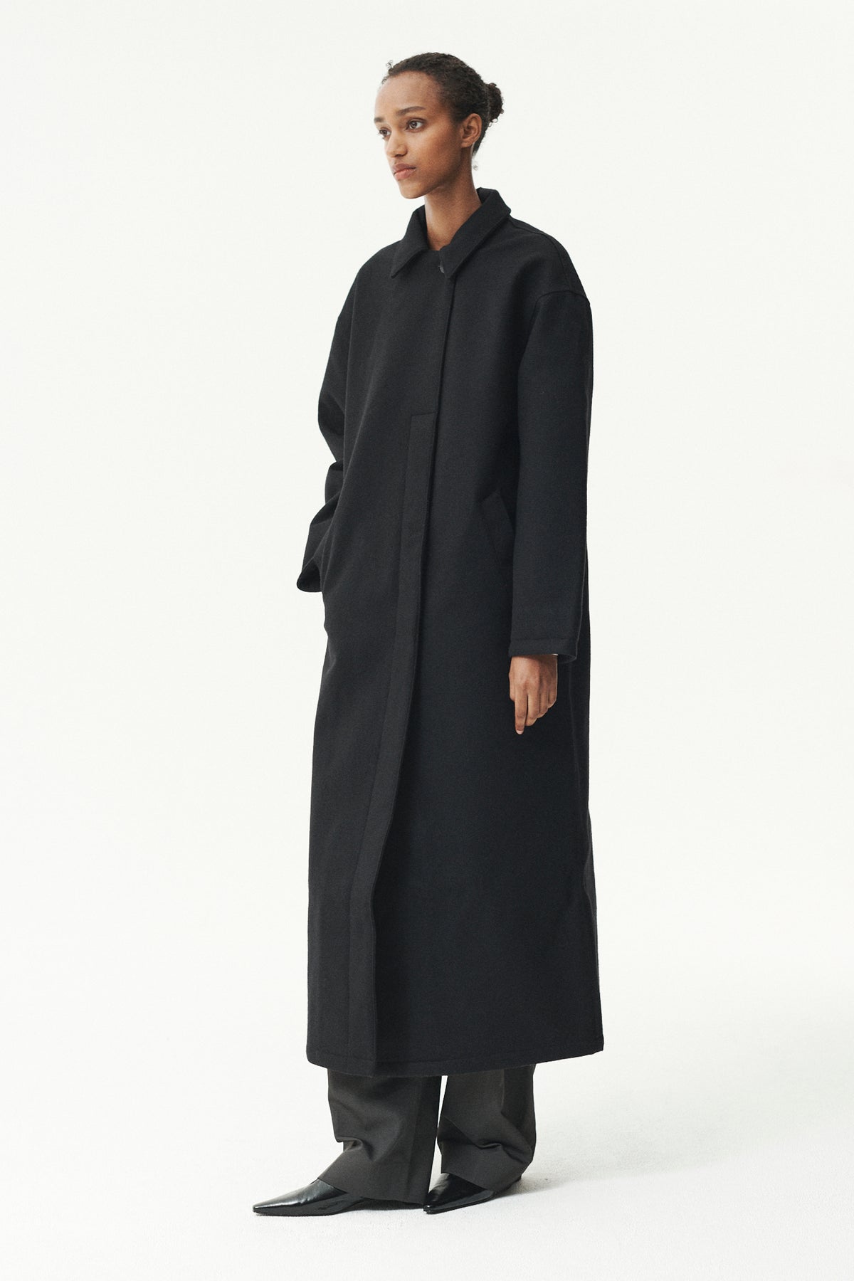 JANICE B LONG TECHWOOL AW26 BLACK