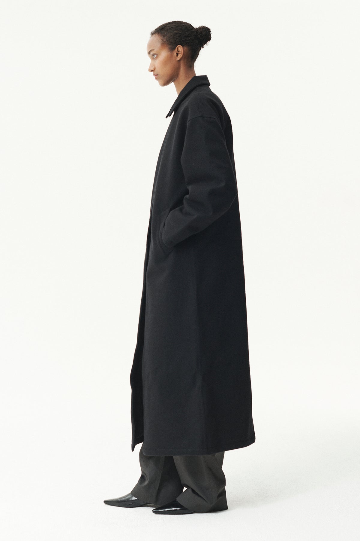 JANICE B LONG TECHWOOL AW26 BLACK