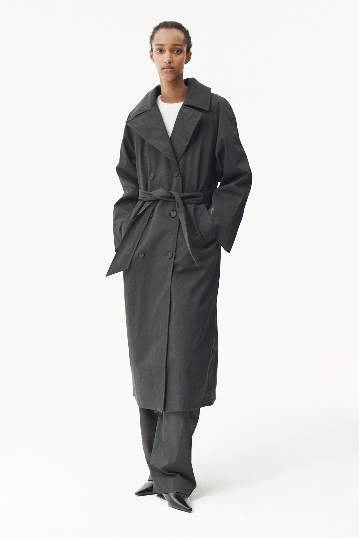 ROOMY TRENCH NINSPIN AW26 WASHED BLACK