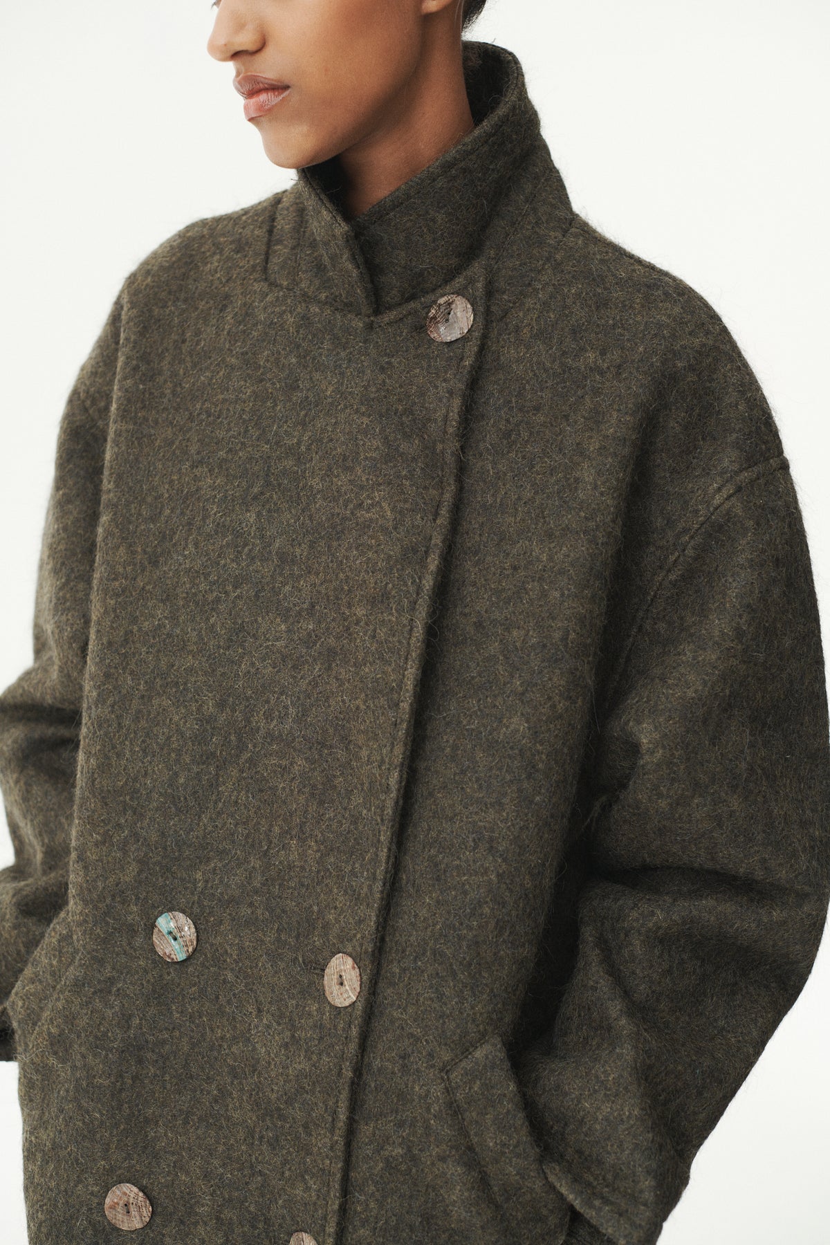 BB OVERCOAT AW26 GREEN