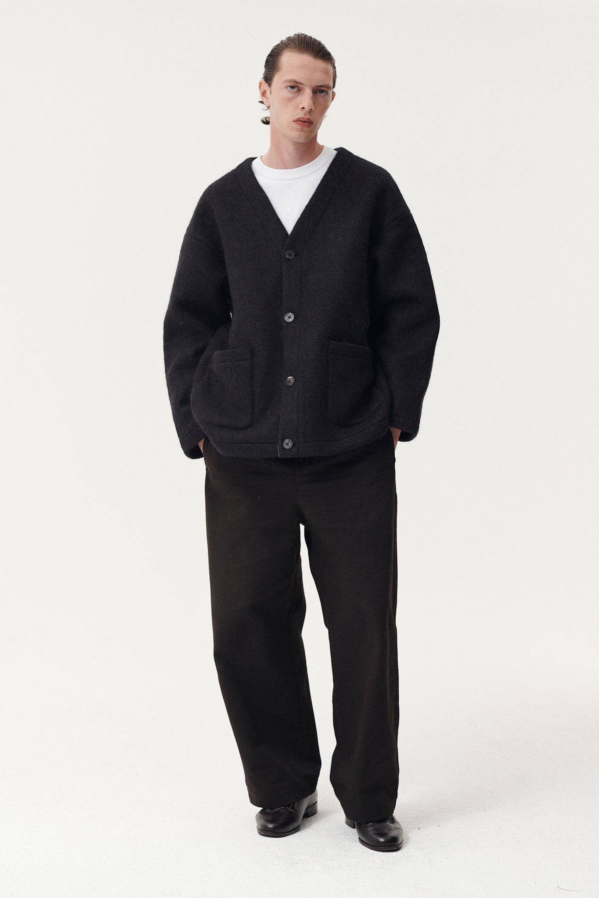 CARDI FUZZY BONDED AW26 BLACK