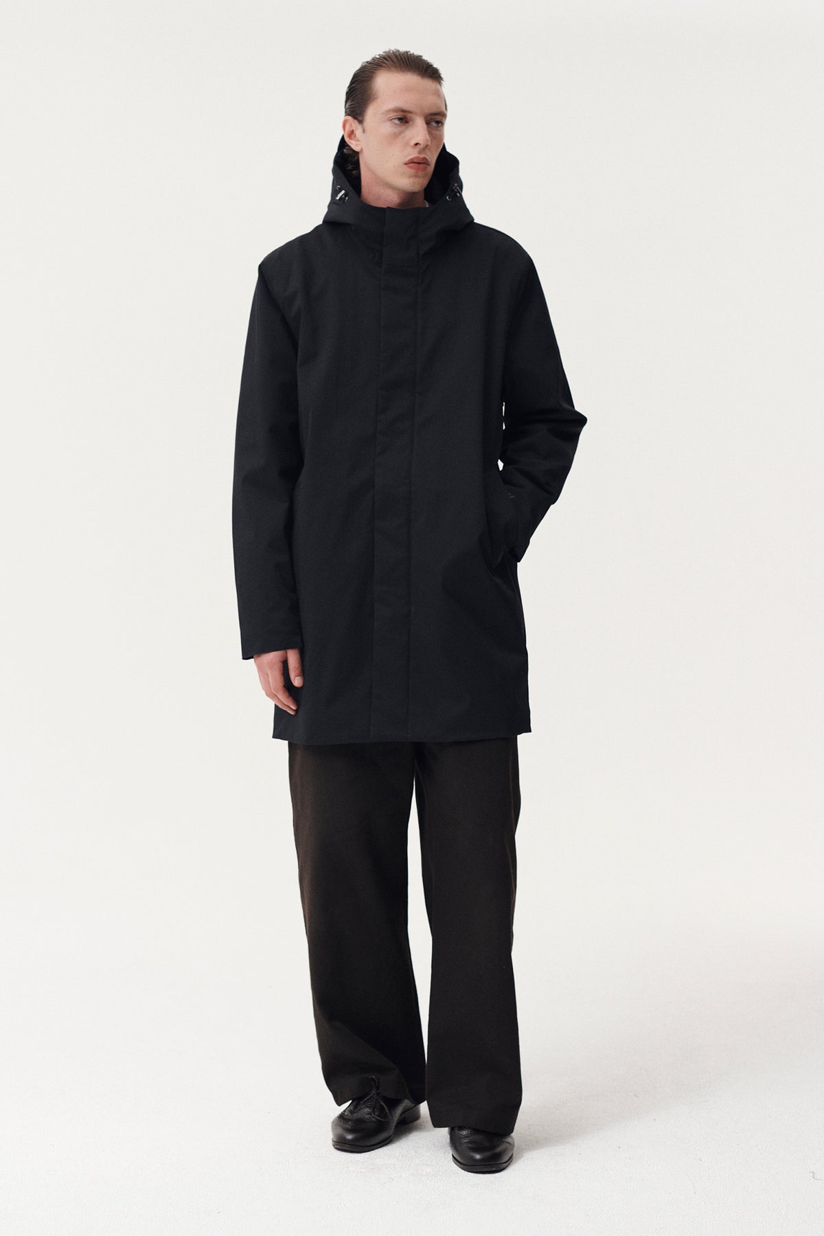 TERROR WEATHER PARKA NIN SPIN TWILL AW26 BLACK