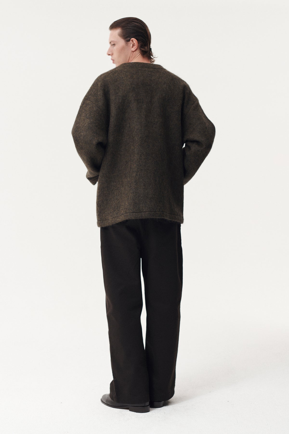 CARDI FUZZY BONDED AW26 GREEN
