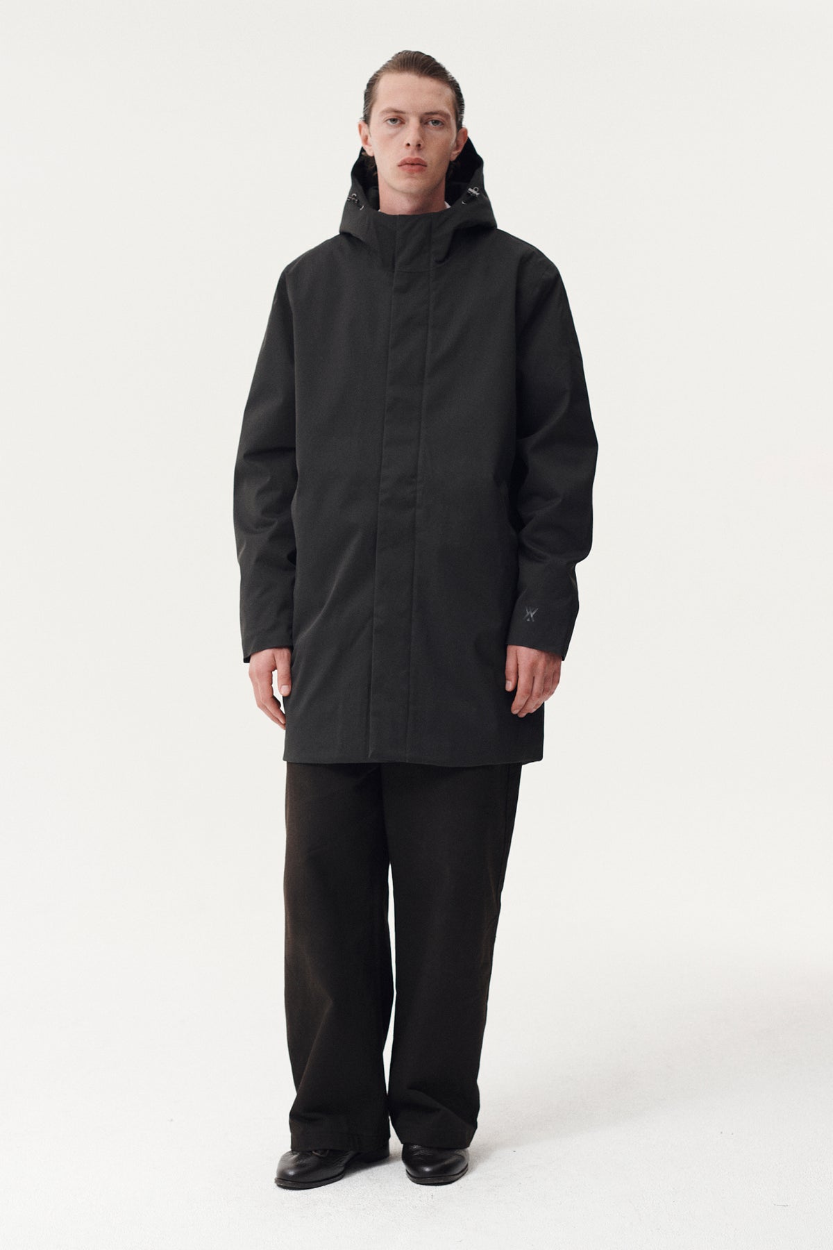 TERROR WEATHER PARKA NIN SPIN TWILL AW26 WASHED BLACK