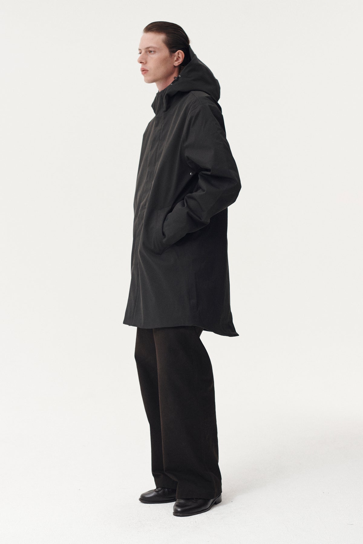 TERROR WEATHER PARKA NIN SPIN TWILL AW26 WASHED BLACK