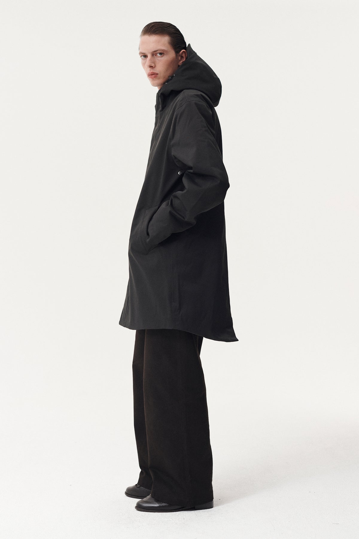TERROR WEATHER PARKA NIN SPIN TWILL AW26 WASHED BLACK