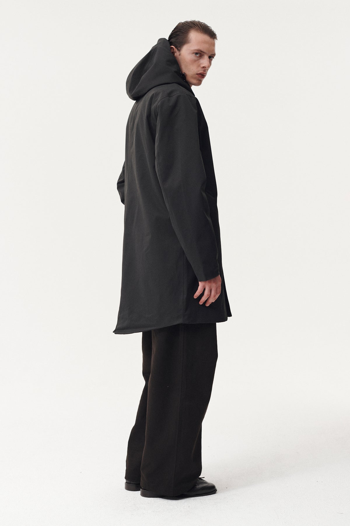 TERROR WEATHER PARKA NIN SPIN TWILL AW26 WASHED BLACK
