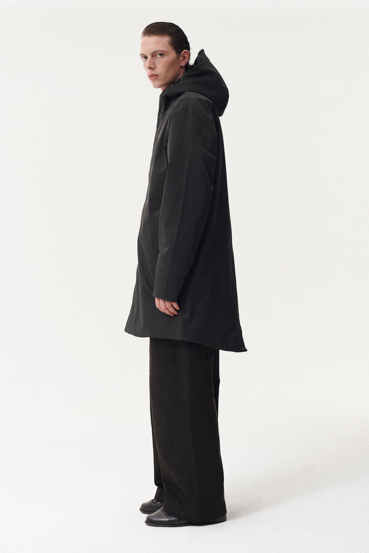 TERROR WEATHER PARKA NIN SPIN TWILL AW26 WASHED BLACK