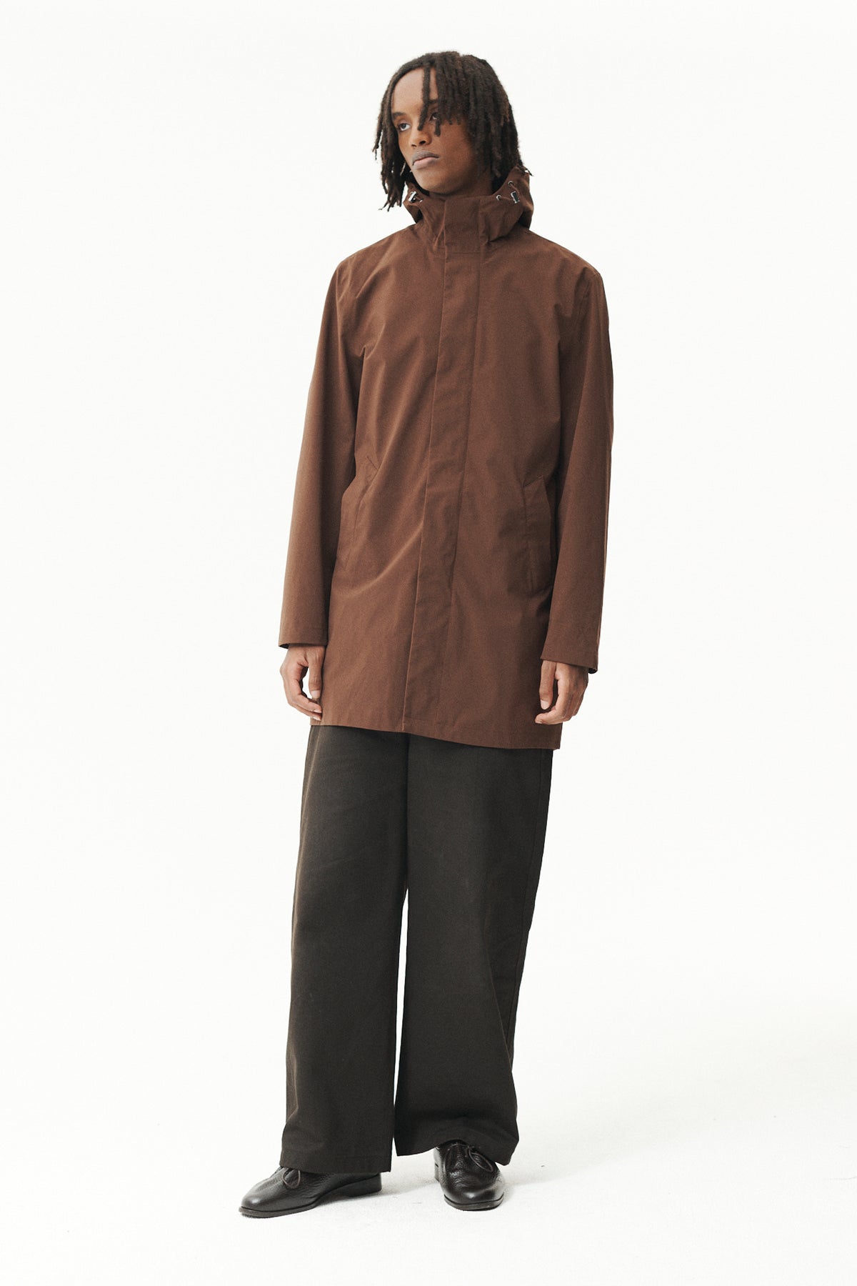 TERROR WEATHER RAIN SHELL AW26 CHOCOLATE