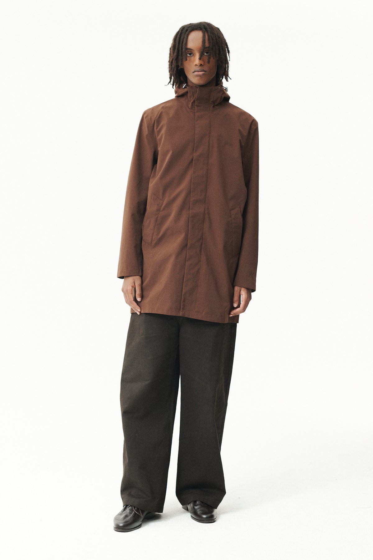 TERROR WEATHER RAIN SHELL AW26 CHOCOLATE