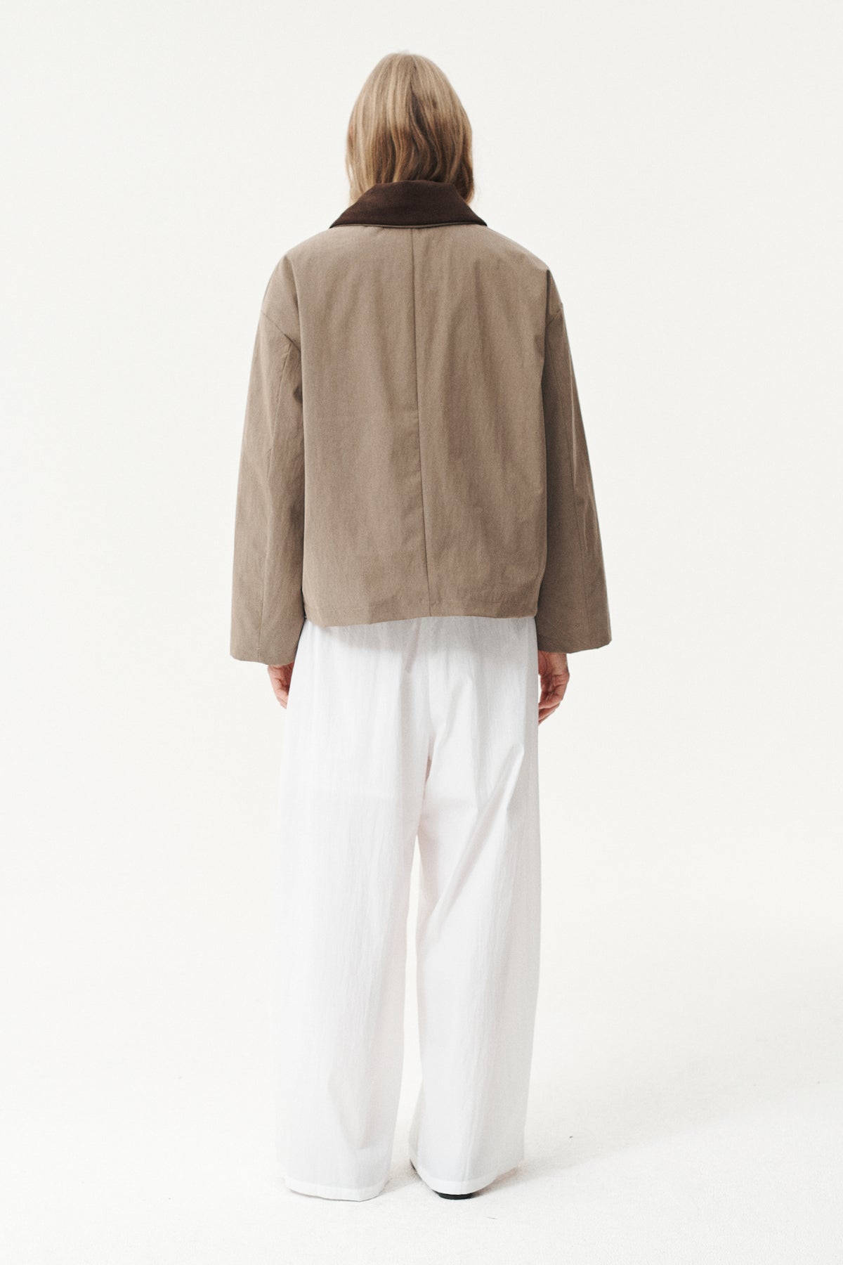 SHIRT JACKET WASHED TENCEL AW26 FADED CAMEL