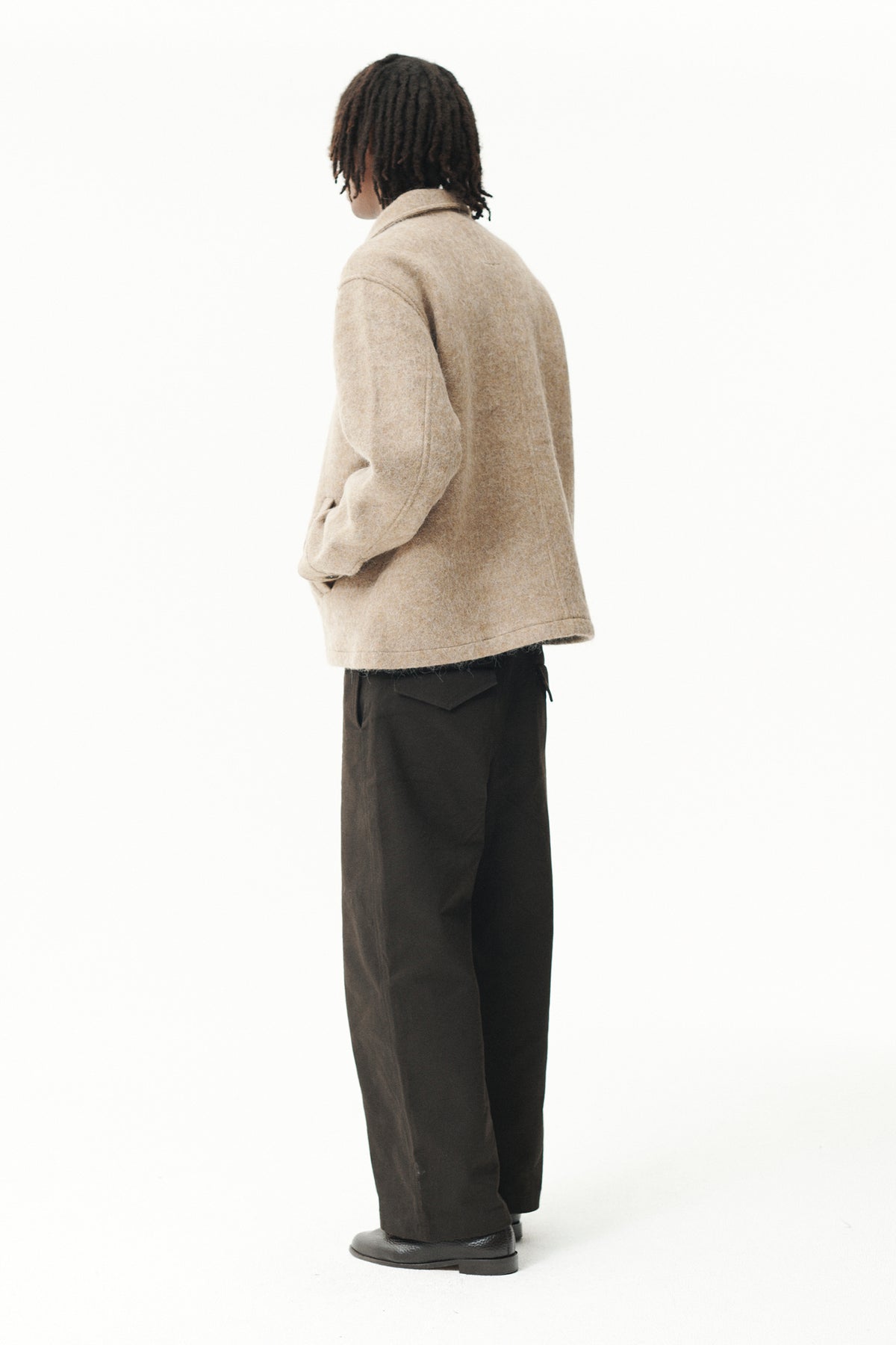 ZIP UP BONDED ALPACA WOOL AW26 CAMEL