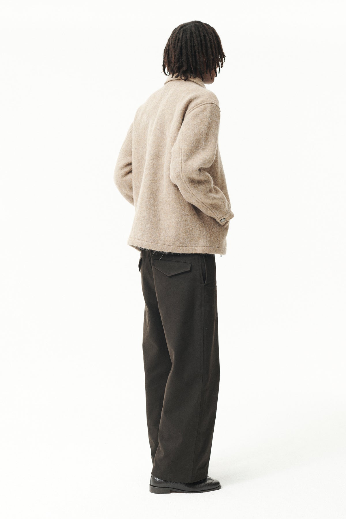 ZIP UP BONDED ALPACA WOOL AW26 CAMEL