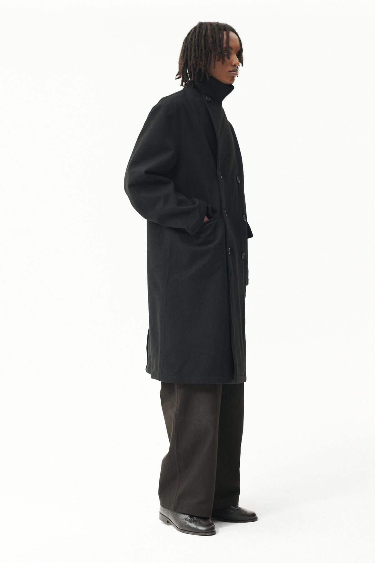 SHUVA C MELTON AW26 BLACK