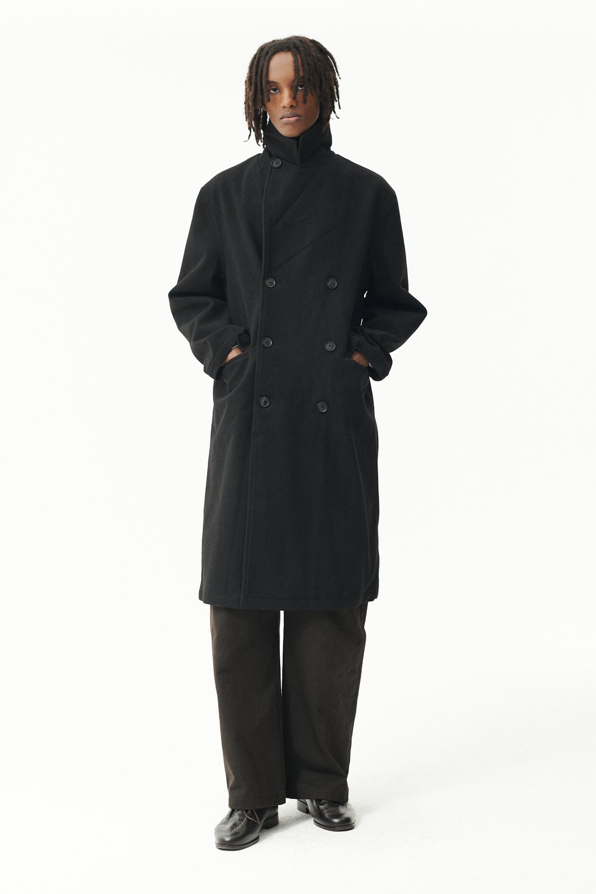 SHUVA C MELTON AW26 BLACK