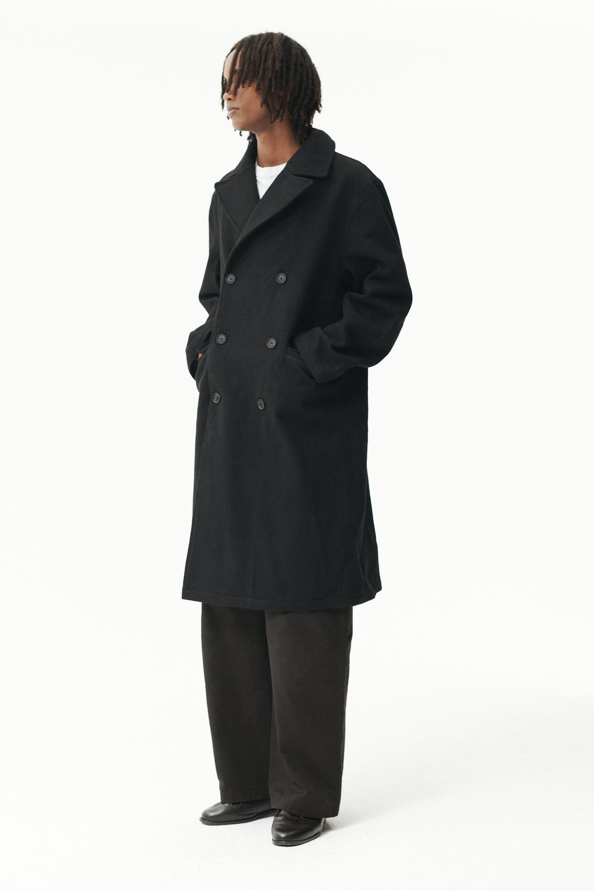 SHUVA C MELTON AW26 BLACK