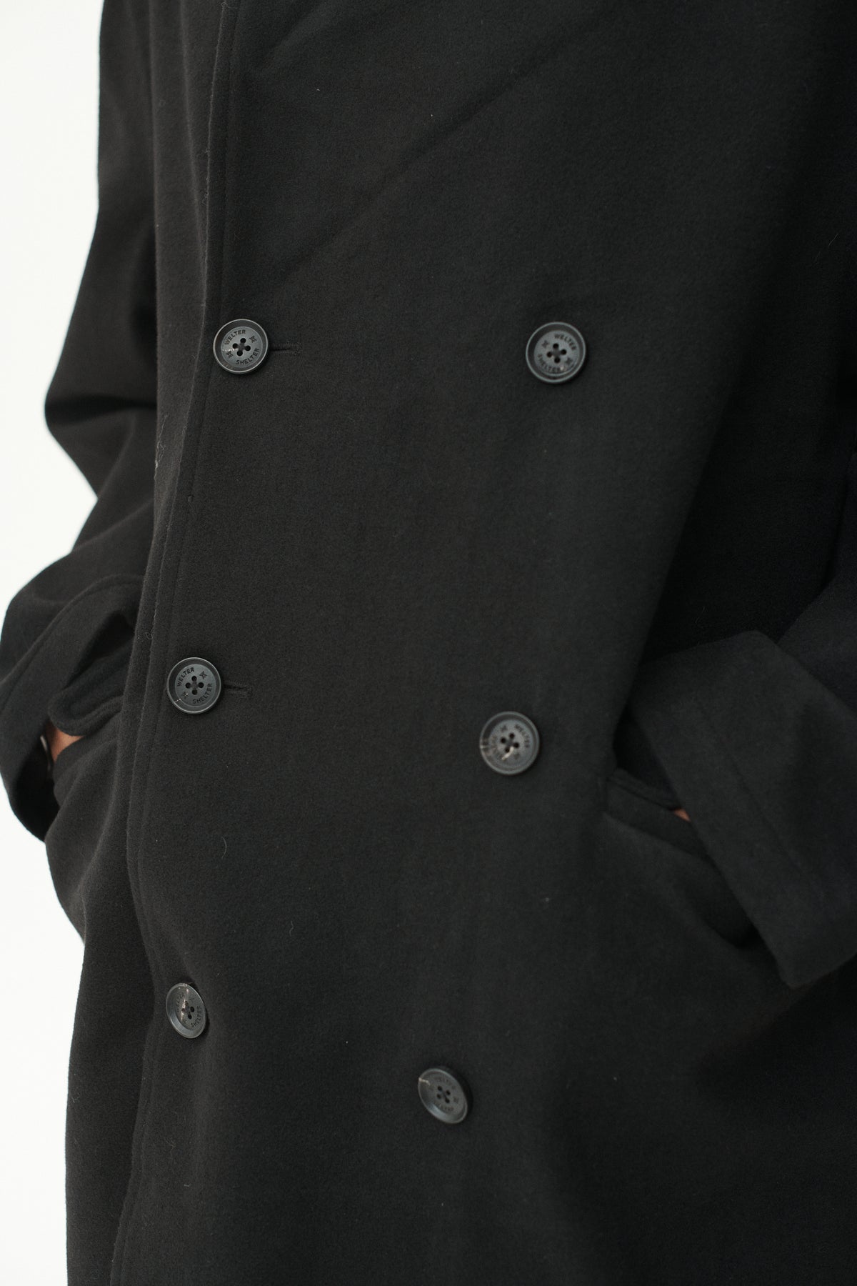 SHUVA C MELTON AW26 BLACK