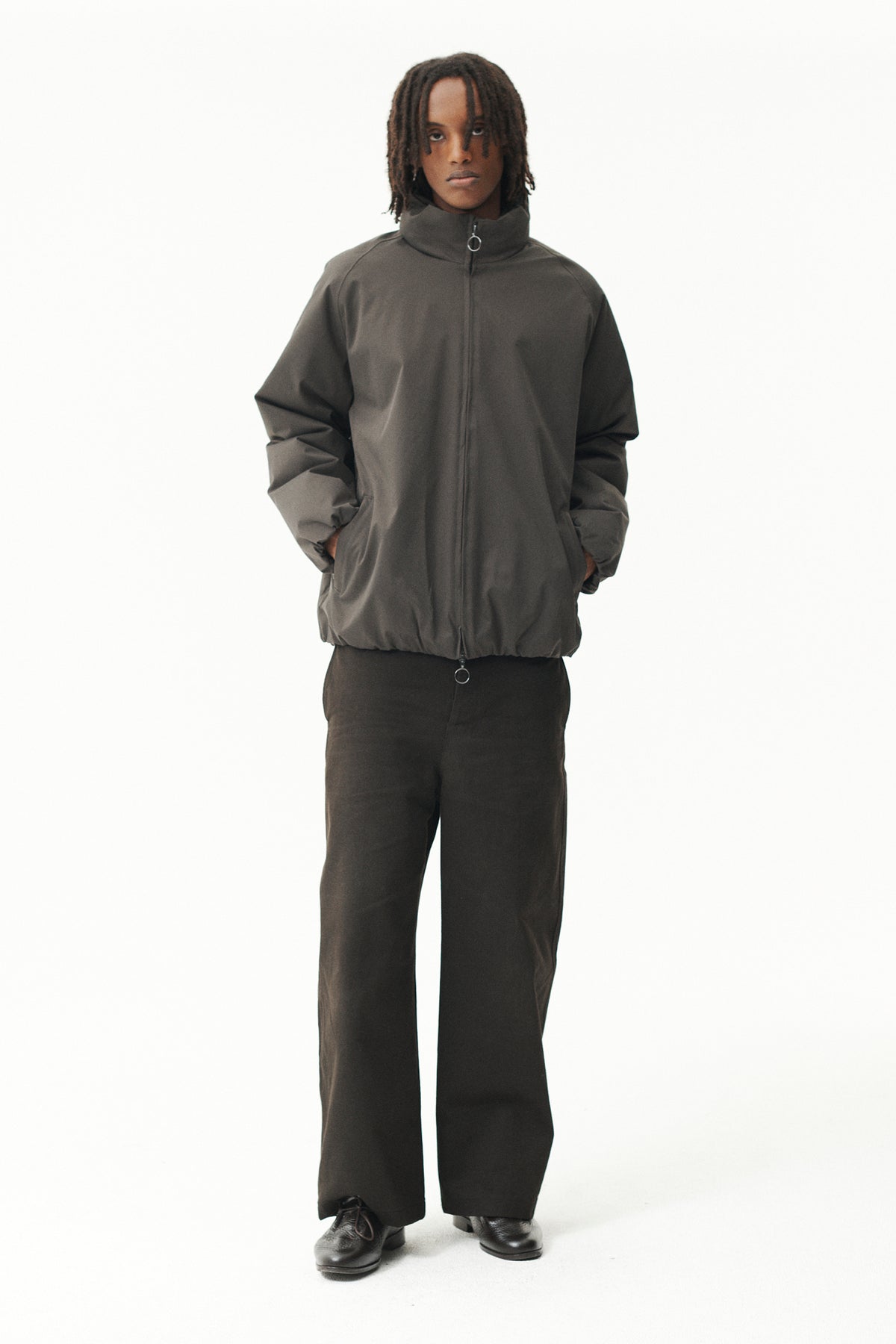 SHORT TRACKER NIN SPIN TWILL AW26 FADED COFFEE