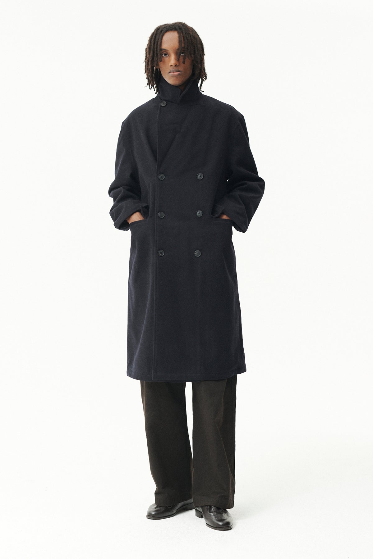 SHUVA C MELTON AW26 NAVY