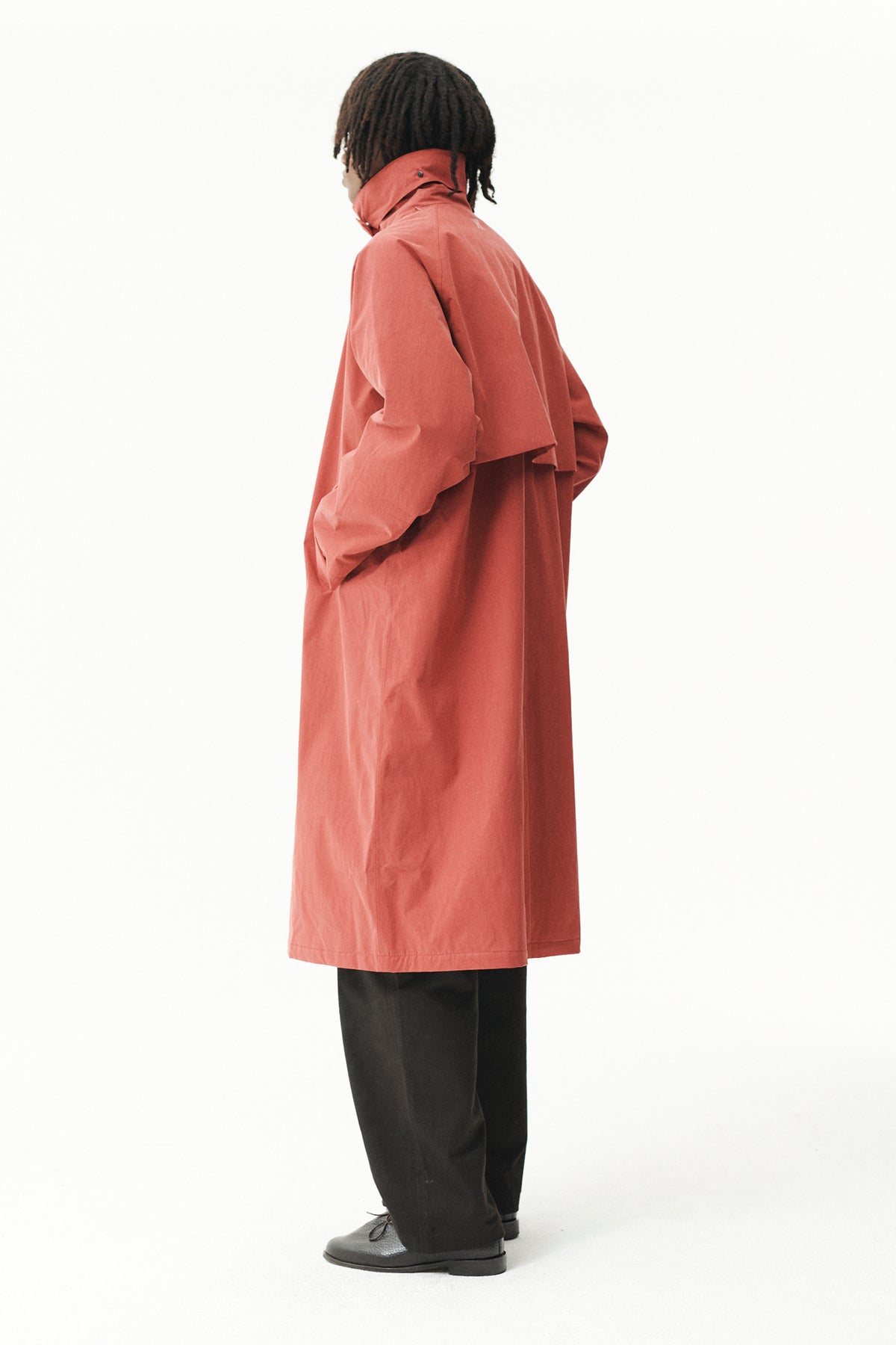 LONG COACH WASHED TENCEL CORDU AW26 FADED CHERRY