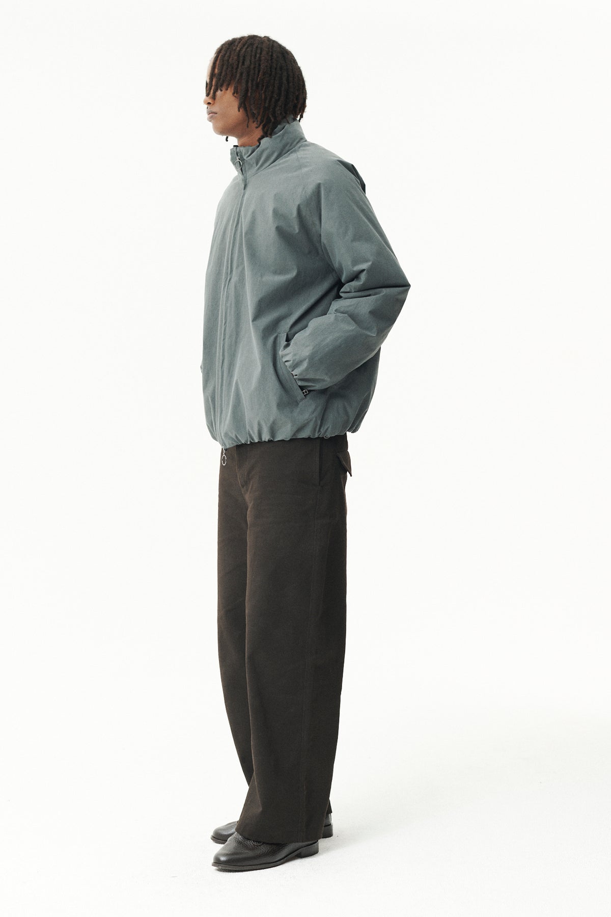 SHORT TRACKER WASHED TENCEL AW26 FADED GREY