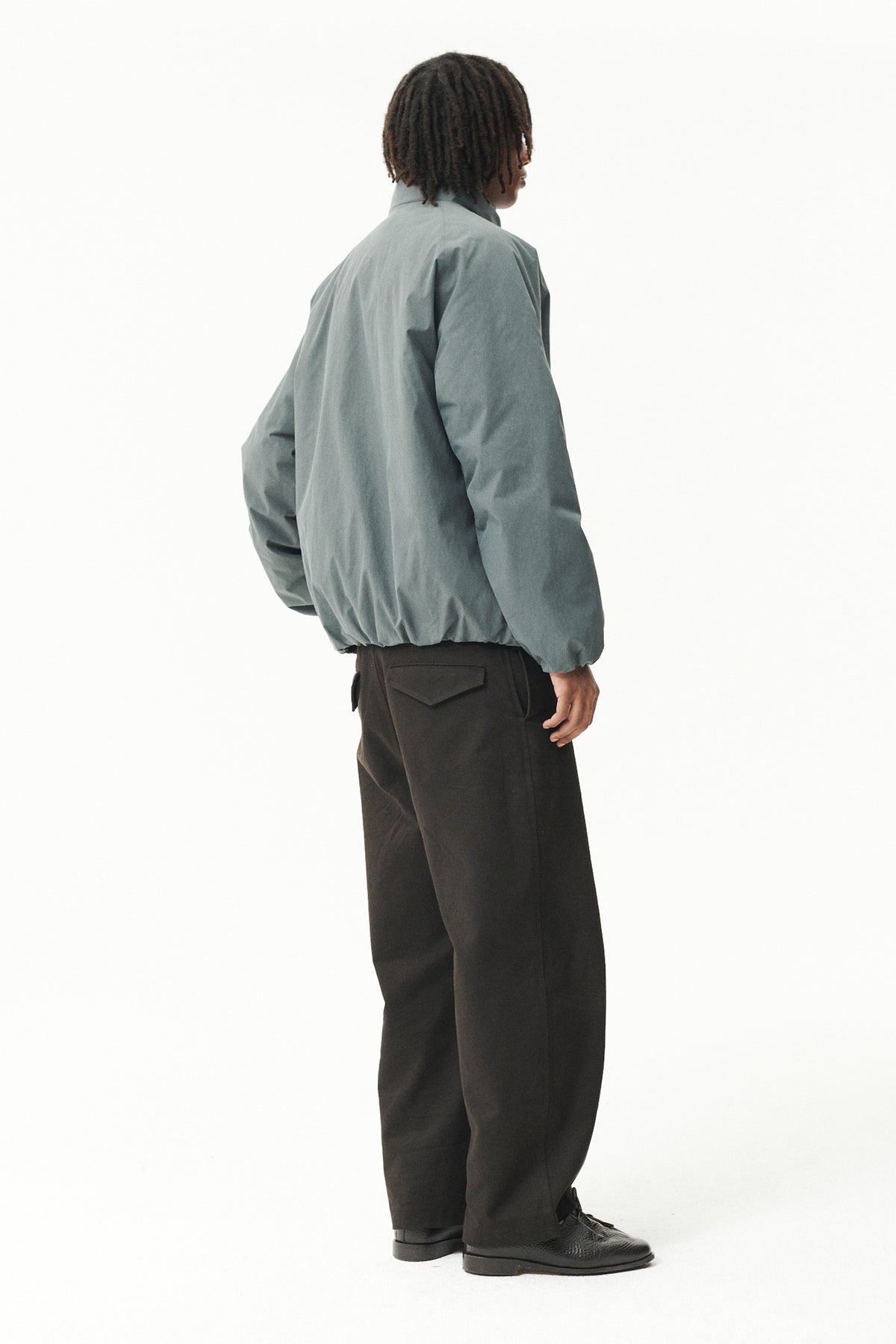 SHORT TRACKER WASHED TENCEL AW26 FADED GREY