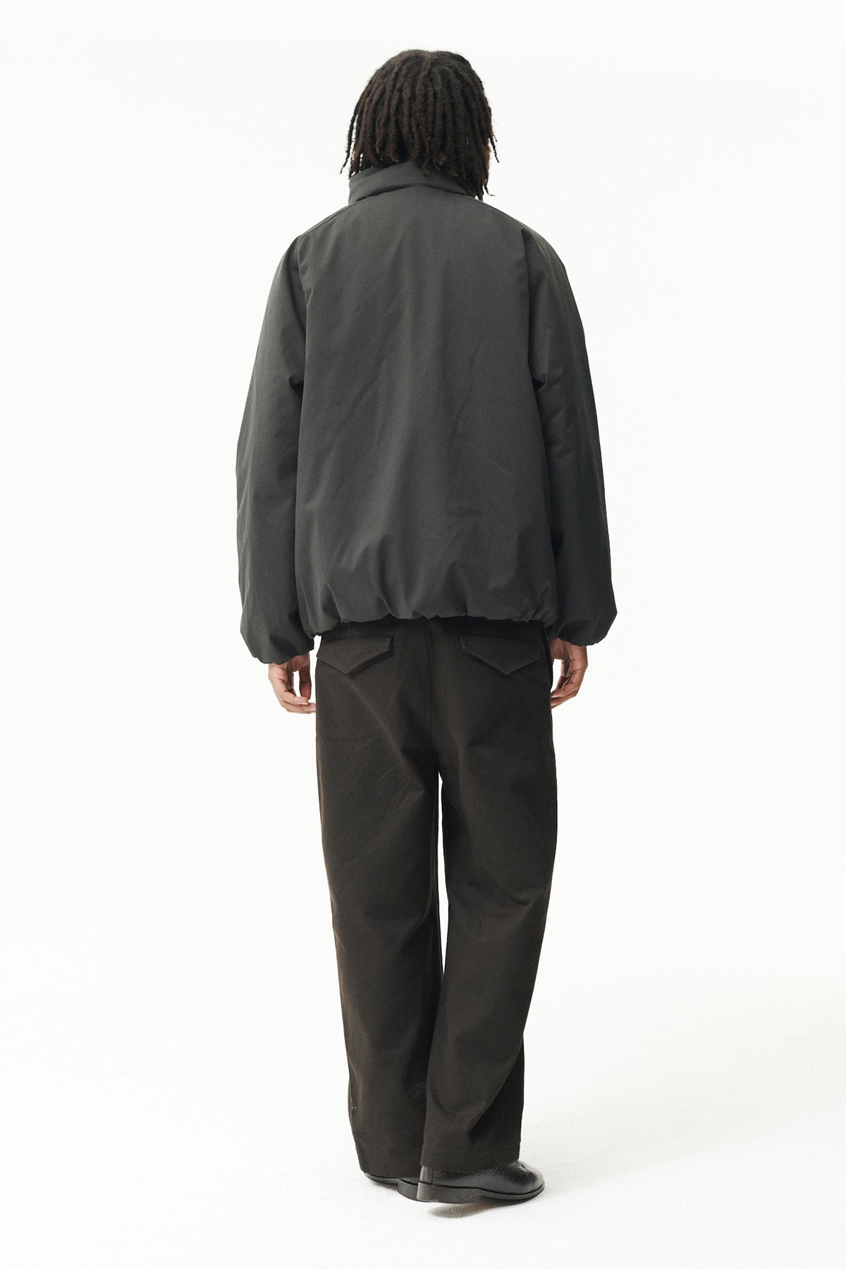 SHORT TRACKER NIN SPIN TWILL AW26 WASHED BLACK