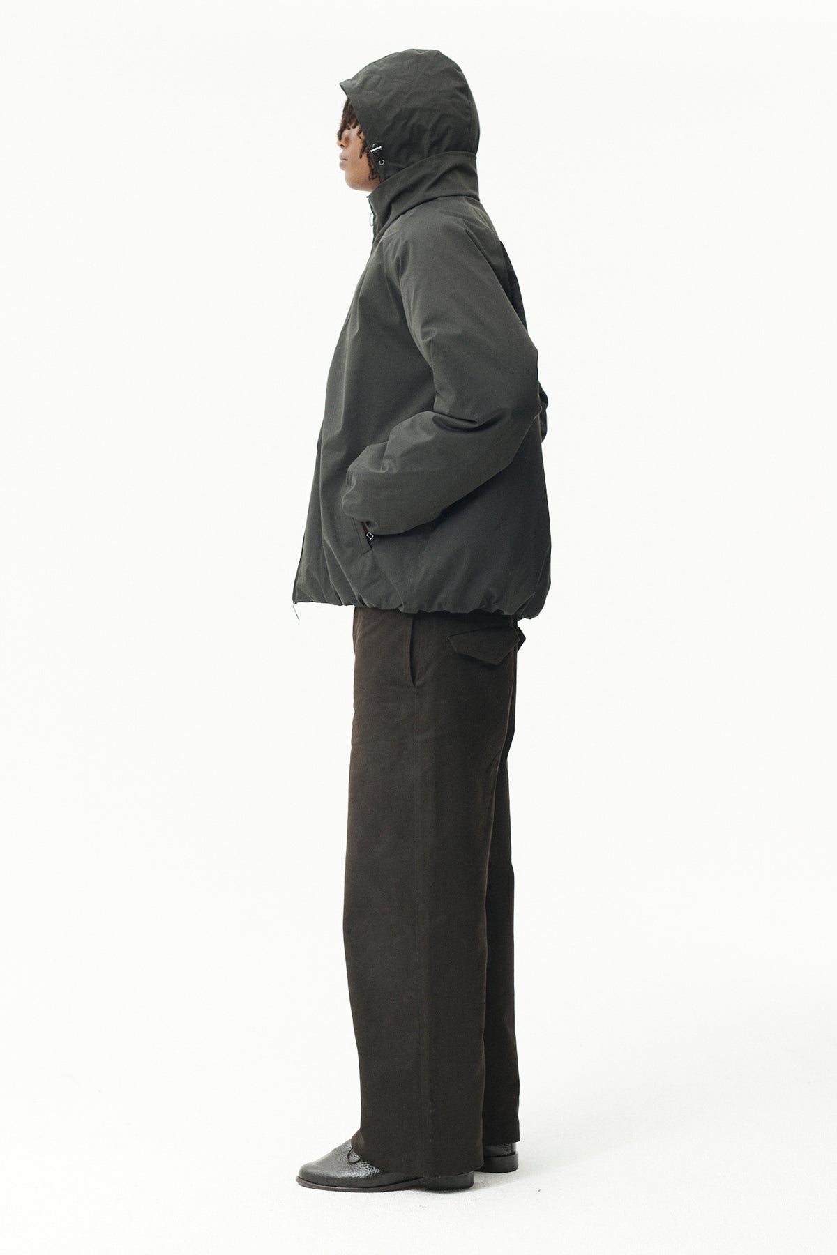 SHORT TRACKER NIN SPIN TWILL AW26 WASHED BLACK