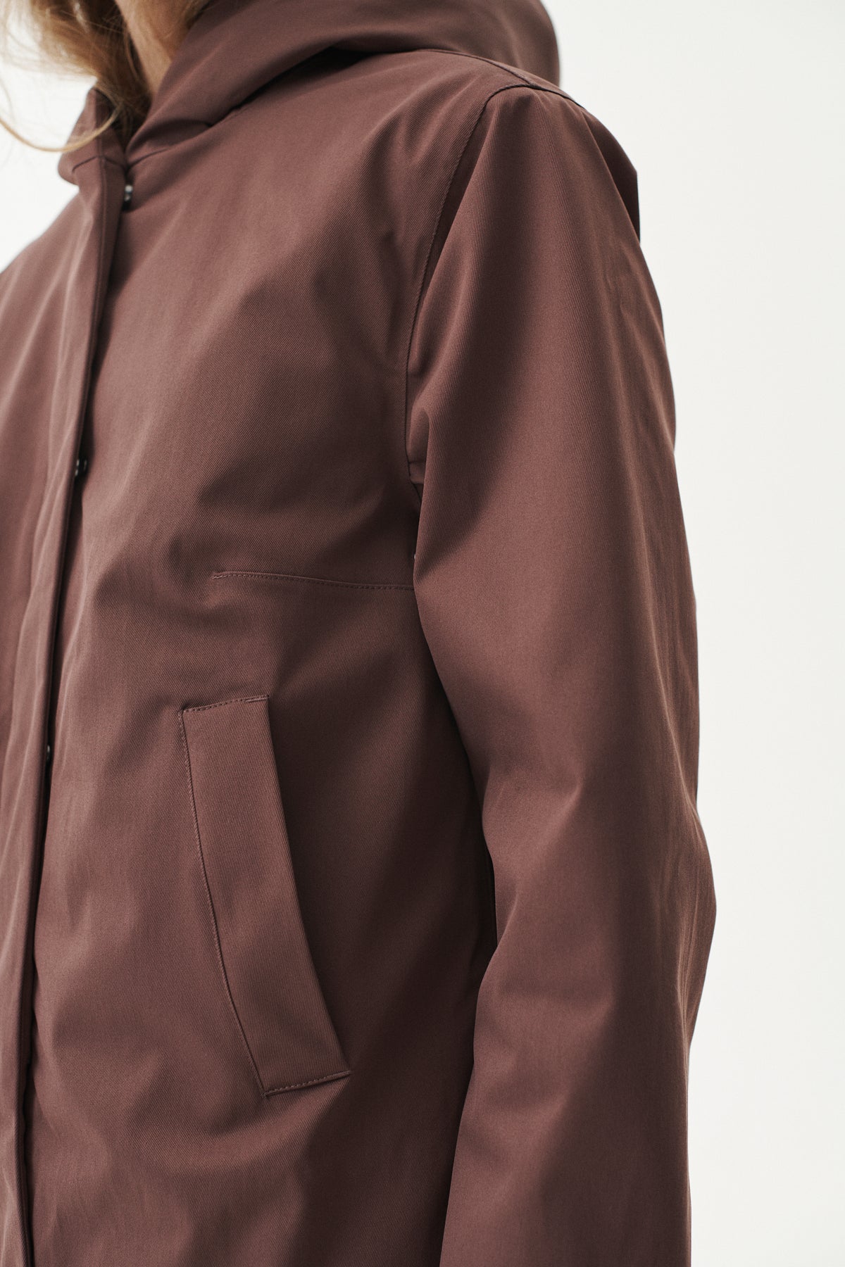 NOT SO LONG TUBE NIN SPIN TWILL AW26 PLUM