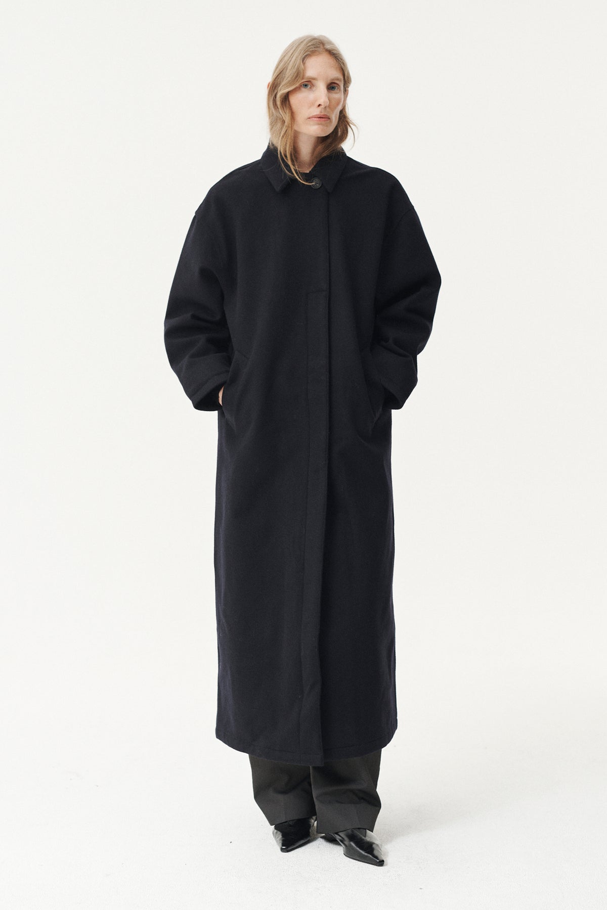 JANICE B LONG TECHWOOL AW26 NAVY
