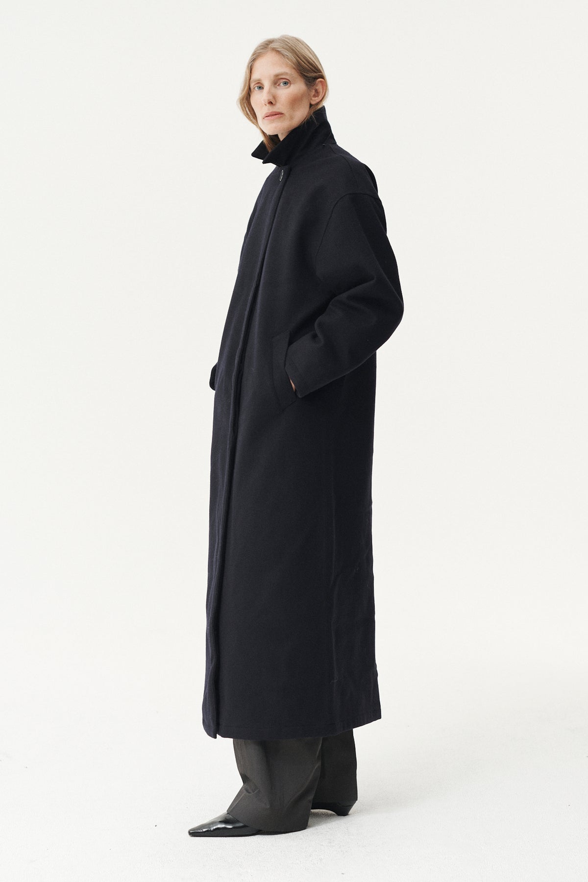 JANICE B LONG TECHWOOL AW26 NAVY