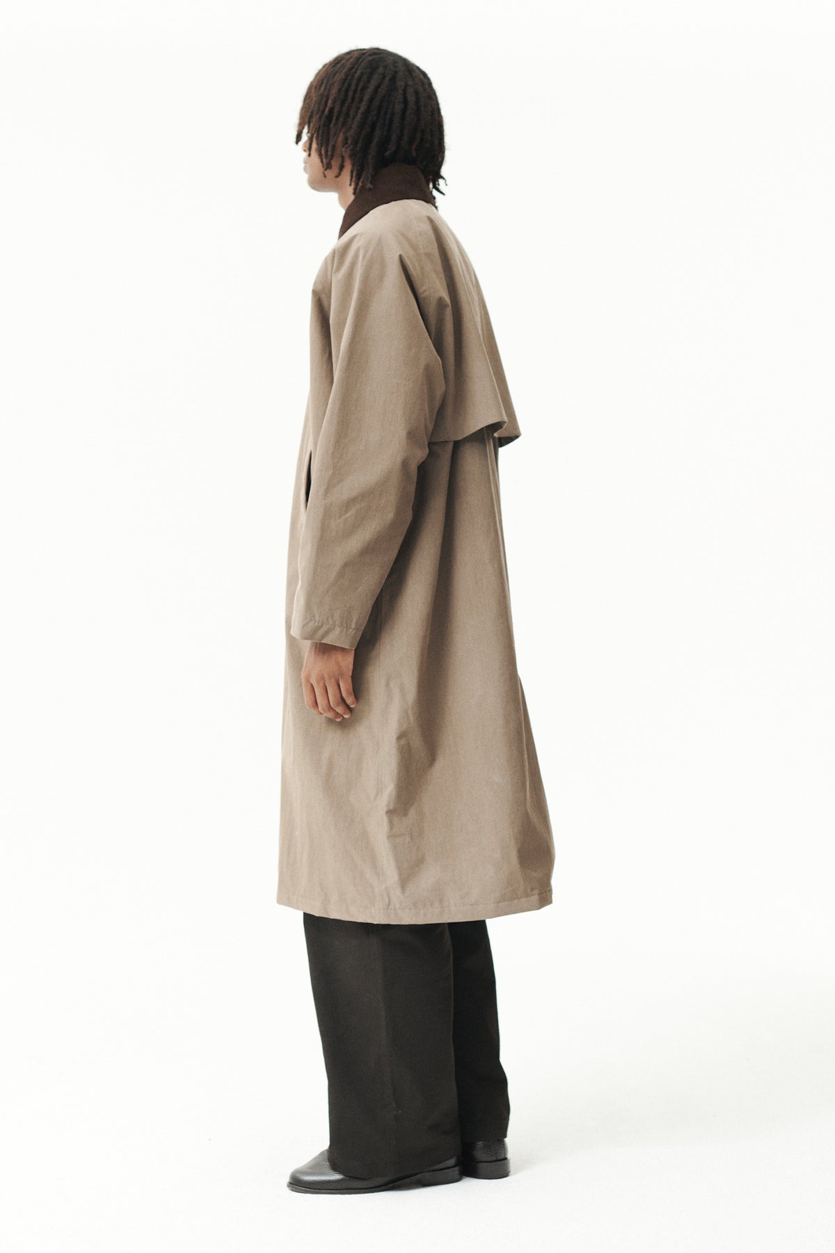 LONG COACH WASHED TENCEL CORDU AW26 FADED CAMEL