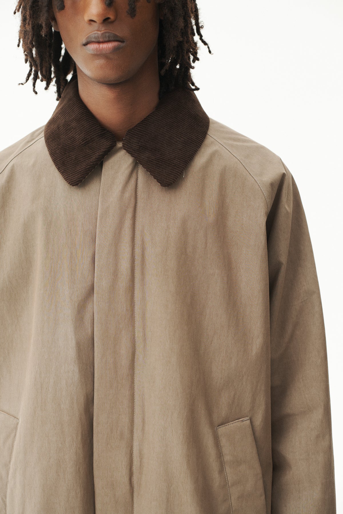 LONG COACH WASHED TENCEL CORDU AW26 FADED CAMEL