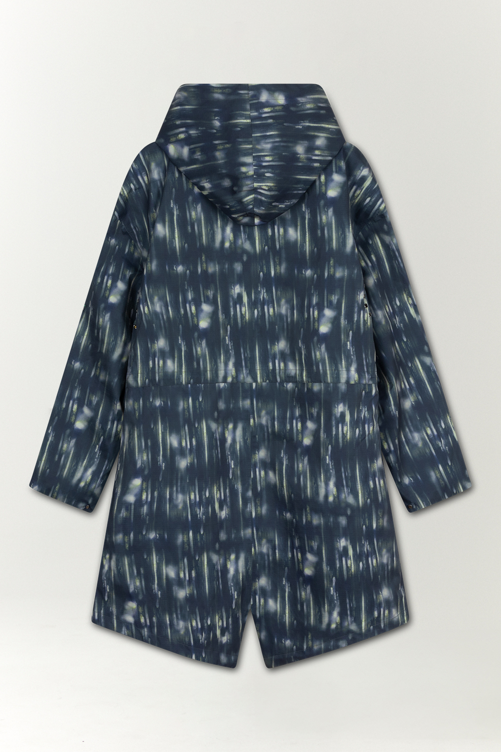 PARKA MET CAPUCHON VISTALEN PRINT SS'24 MARINE 