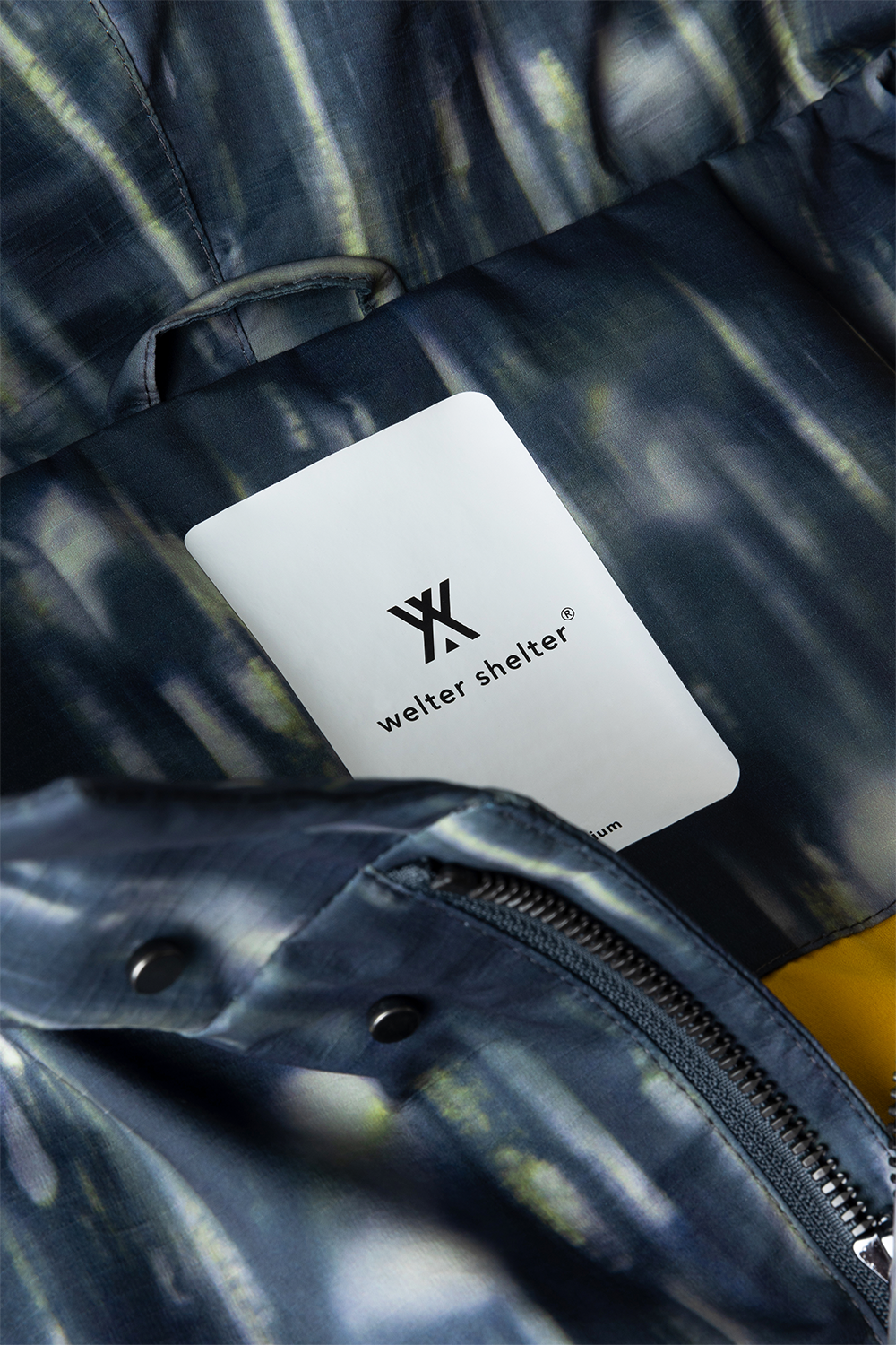 PARKA MET CAPUCHON VISTALEN PRINT SS'24 MARINE 