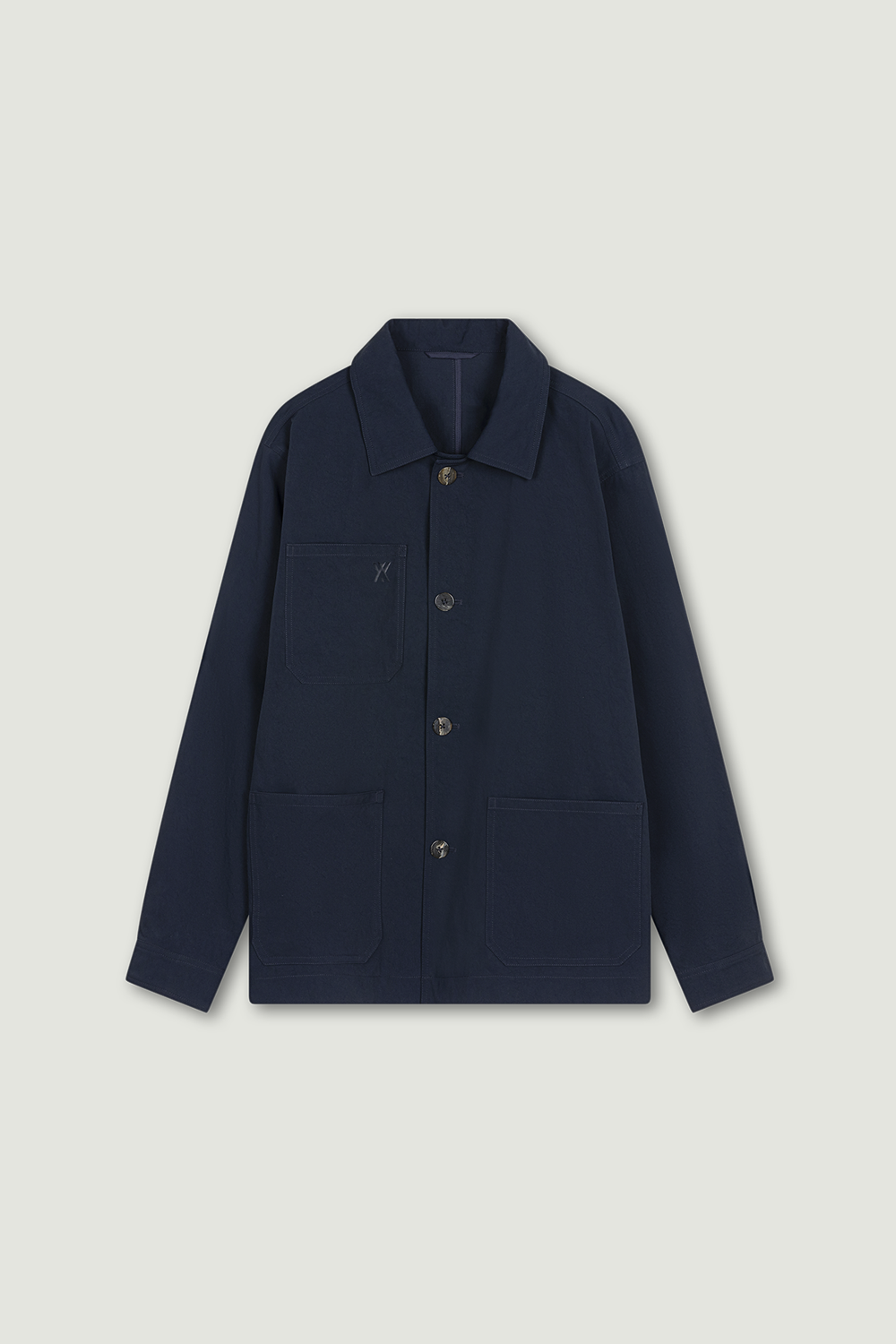 O-SHIRT CRINCLE NYLON SS'24 MARINE 