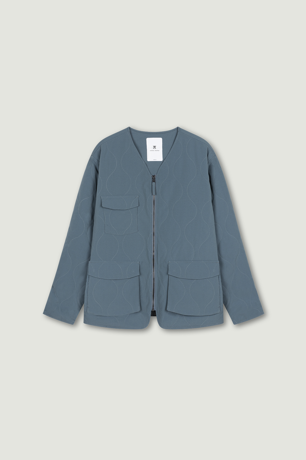 GEWATTEERDE VOERING SS'24 FADED AQUA 